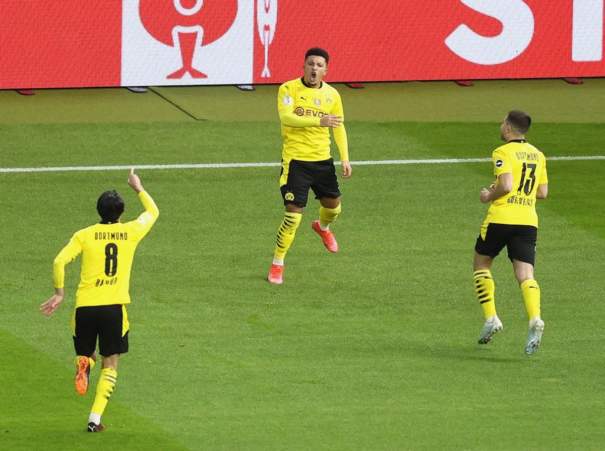 Leipzig vs Dortmund: Jadon Sancho ungkap satu penyesalan. (Foto: Getty Images/Maja Hitij)