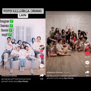 Potret foto keluarga anti mainstream.
