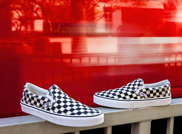 jenis vans slip on checkerboard