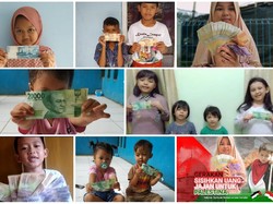 Salut! Anak-anak Sukabumi Sisihkan Uang Lebaran untuk Bantu Palestina