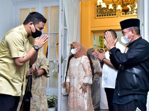 Potret Hangatnya Gubsu Edy-Bobby Silaturahmi di Hari Fitri