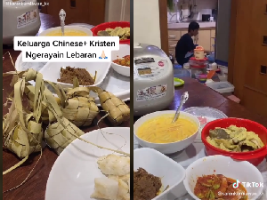Viral Curhat Keluarga Non Muslim ikut Masak Ketupat dan Opor Ayam Tiap Lebaran