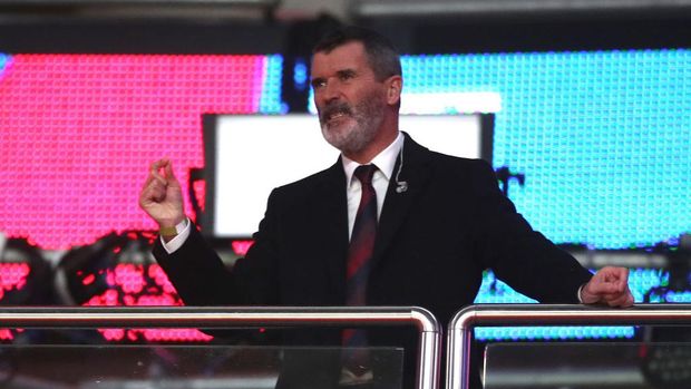 LONDON, ENGLAND - OCTOBER 08: Pundit, Roy Keane looks on following the international friendly match between England and Wales at Wembley Stadium on October 08, 2020 in London, England. Sporting stadiums around the UK remain under strict restrictions due to the Coronavirus Pandemic as Government social distancing laws prohibit fans inside venues resulting in games being played behind closed doors. (Photo by Nick Potts - Pool/Getty Images)