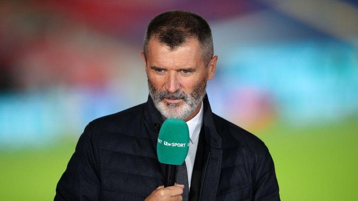 LONDON, ENGLAND - OCTOBER 08: Pundit, Roy Keane looks on following the international friendly match between England and Wales at Wembley Stadium on October 08, 2020 in London, England. Sporting stadiums around the UK remain under strict restrictions due to the Coronavirus Pandemic as Government social distancing laws prohibit fans inside venues resulting in games being played behind closed doors. (Photo by Nick Potts - Pool/Getty Images)