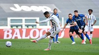 Sejak tahun 2017, Cristiano Ronaldo mengambil 31 penalti dengan kesuksesan 26 kali. Rasio keberhasilannya 83,8 persen (Getty Images)