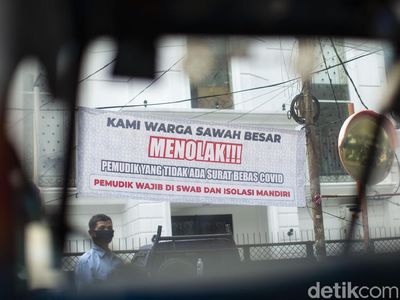 Ini Spanduk Tolak Pemudik Tanpa Swab Masuk Jakarta