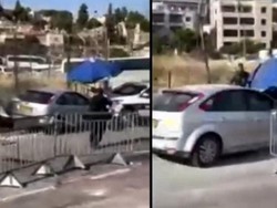 Detik-detik Pengemudi Palestina Tabrak Kerumunan Polisi Israel