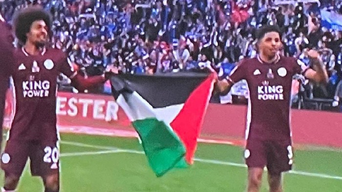 hamza choudhury wesley fofana leicester city palestina piala fa final piala fa