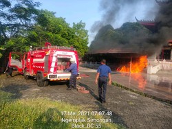 Ini Dugaan Penyebab Kebakaran Gudang Lilin di Kelenteng Sam Poo Kong