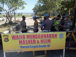 Polresta Mataram Halau Keramaian di Area Wisata Usai Lebaran