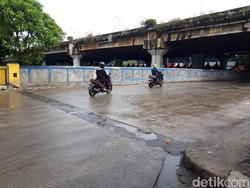 Diguyur Hujan Semalam, Kolam Jl Martadinata Ancol Efektif Cegah Banjir?