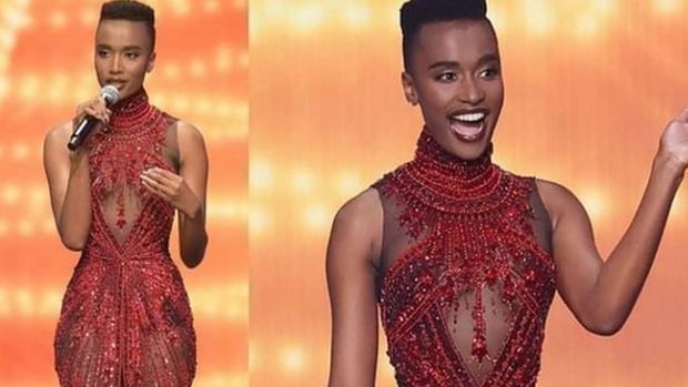 Miss Universe 2019 Zozibini Tunzi Pakai Gaun Tex Saverio di Miss Universe 2020