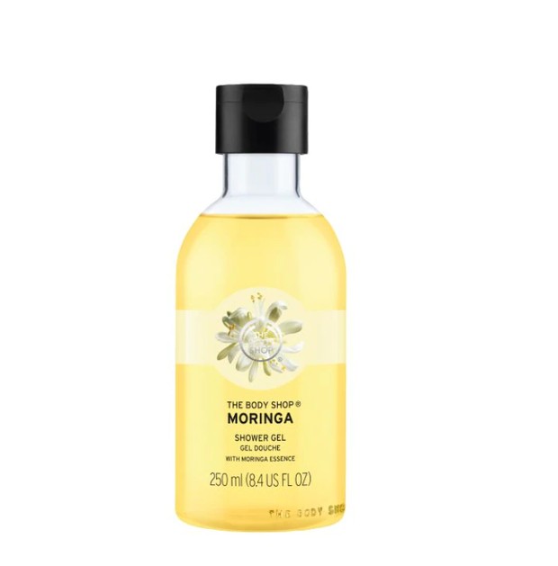 The Body Shop Moringa Shower Gel/Foto : thebodyshop.co.id The Body Shop Moringa Shower Gel