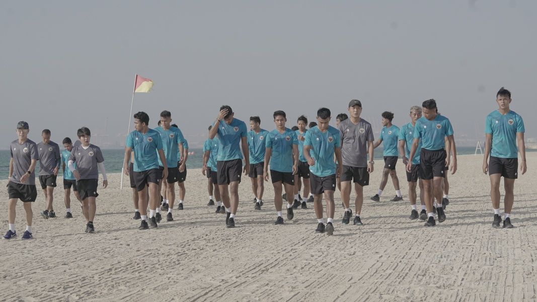 Timnas Indonesia Latihan di Dubai