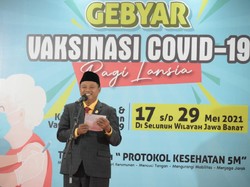 Gebyar Vaksinasi, Pemprov Jabar Sebut Sasaran Vaksin 4,5 Juta Lansia