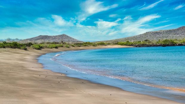Floreana Beautiful isolated beaches on Floreana Island, Galapagos Island, Ecuador