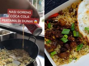 Unik! Nasi Goreng Dimasak Pakai Cola, Kayak Apa Rasanya? Unik! Nasi Goreng Dimasak Pakai Cola, Kayak Apa Rasanya?