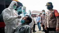Puluhan Pemudik yang Tiba di Tangsel Jalani Tes Antigen