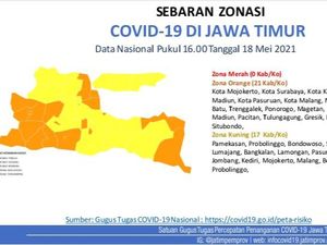 Usai Lebaran, 17 Kabupaten/Kota di Jatim Zona Kuning COVID-19