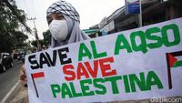 Aksi Dukung Palestina Terus Bergulir