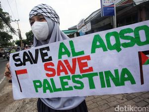 Aksi Dukung Palestina Terus Bergulir