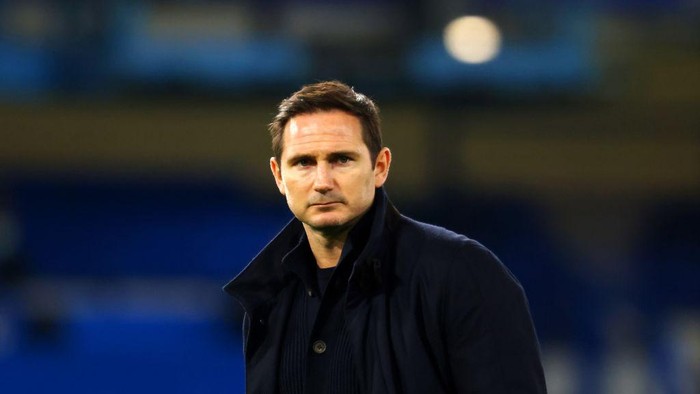 LONDON, ENGLAND - DECEMBER 28: Frank Lampard, Manager of Chelsea looks on ahead of the Premier League match between Chelsea and Aston Villa at Stamford Bridge on December 28, 2020 in London, England. The match will be played without fans, behind closed doors as a Covid-19 precaution. (Photo by Richard Heathcote/Getty Images)