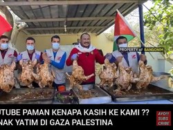 Mulia! Youtuber Ini Donasikan Penghasilannya untuk Beri Makan Anak Yatim di Palestina