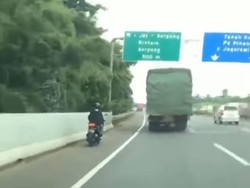 Viral Motor Masuk Tol JORR Arah Bintaro, Sedang Dicari Polisi