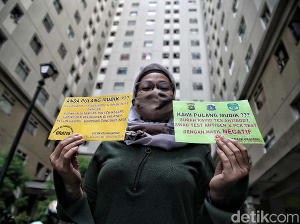 Penghuni Apartemen Jadi Sasaran Tes Swab Antigen Usai Mudik