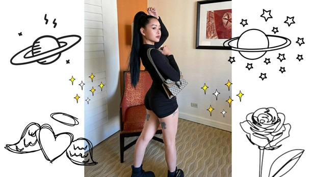 All Black Outfit by Bella Poarch | instagram.com/bellapoarch