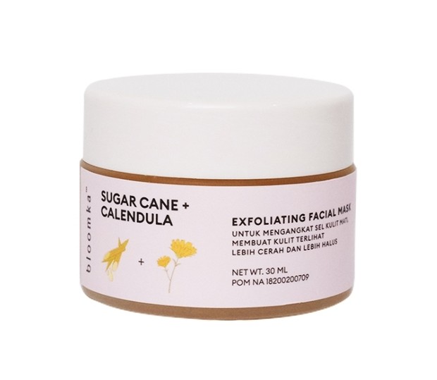 Bloomka Sugar Cane + Calendula Exfoliating Facial Mask