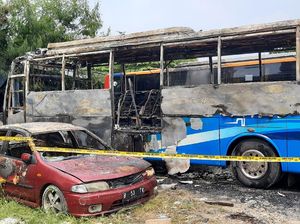 TransJakarta Jelaskan soal Kebakaran di Transit Bus Jaksel