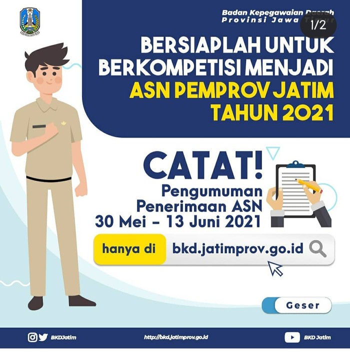 Kabar Baik, Akhir Mei Pendaftaran CPNS dan PPPK Jatim Dibuka