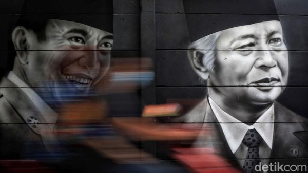 Mural Wajah 7 Presiden RI Hiasi Jalan di Kota Tangerang