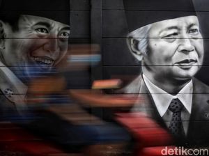 Mural Wajah 7 Presiden RI Hiasi Jalan di Kota Tangerang