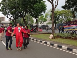 Pendemo Aksi Bela Palestina Berkostum Money Heist Juga Diamankan