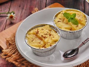 Resep Pembaca : Puding Roti Ubi Panggang yang Lembut Legit Buat Camilan