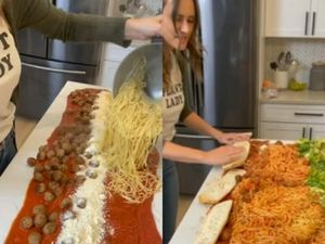 Jorok! Bule Ini Sajikan Spaghetti di Atas Meja Tanpa Alas