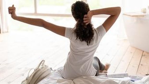 Ilustrasi bangun tidur