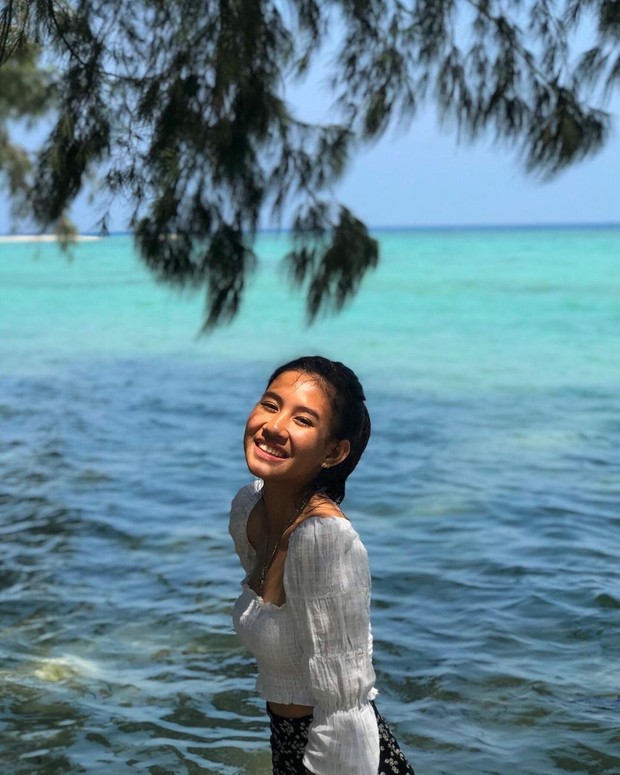 Shenina Cinnamon sering terlihat memilih liburan ke pantai/instagram.com/shenacinnamon