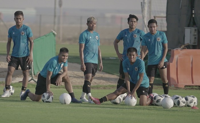Timnas Indonesia Latihan di Dubai