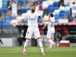 MADRID, SPAIN - MAY 22: Eder Militao of Real Madrid during the La Liga  Santander match between Real Madrid and Villareal at Estadio Alfredo Di  Stefano on May 22, 2021 in Madrid