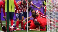 Gol dramatis karena Atletico harus ketinggalan lebih dulu. (Foto: AP/Manu Fernandez)
