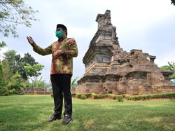 Sambangi Candi Rimbi di Jombang, Mendes: Harus Terus Dilestarikan