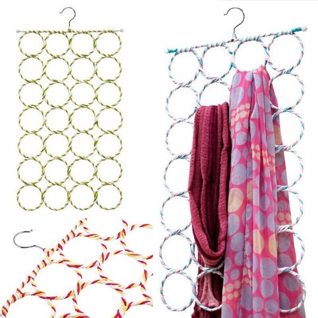 Menjemur pashmina plisket/shopee.co.id