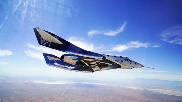 Richard Branson Welcomes VSS Unity Home from Second Supersonic Flight. May 29th 2018