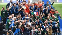 Terakhir kali La Beneamata menggondol gelar Serie A terjadi pada 2010 lalu, saat masih dilatih Jose Mourinho dan dalam kepemilikan Masimmo Moratti. Piero Cruciatti/LaPresse via AP.