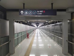 Sudah Dibuka, Jembatan Layang Stasiun MRT ASEAN Masih Sepi