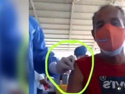 Kemenkes Tanggapi Video Viral Pria Disuntik Jarum Kosong saat Vaksin