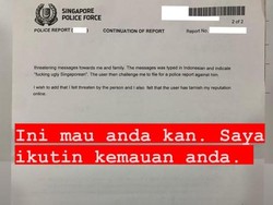 Sssttt...! Felicia Tissue Laporkan Netizen Indonesia ke Polisi Singapura